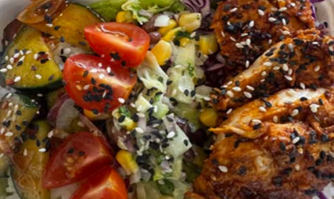 Spicy Chicken Bento Bowl