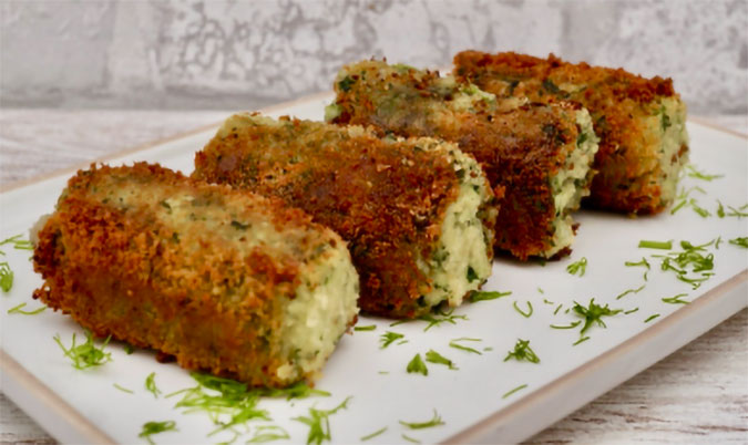 GREEN HERB & SPINACH CROQUETTES
