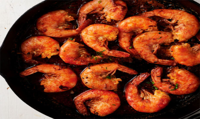 GRILLED TANDOORI PRAWNS WITH SPICED MARINADE