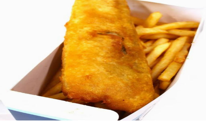 1pec Butterfish with Chips