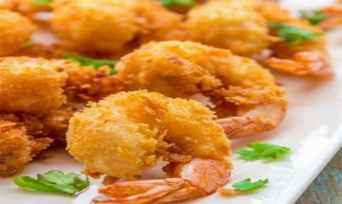 Battered Garlic Prawn