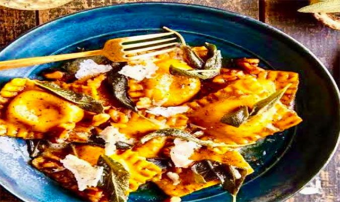 PUMPKIN AND RICOTTA RAVIOLI