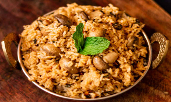 Mushroom Biryani
