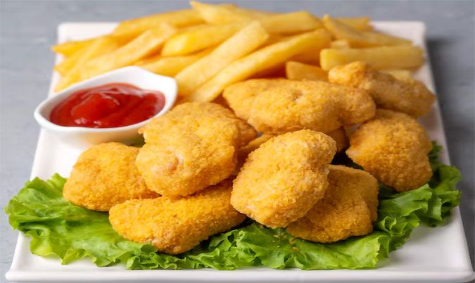 Chicken Nuggets with Chips