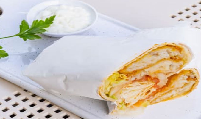 Fish Kebab with Salad