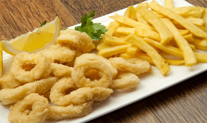 7. 12 X Calamari and Large chips