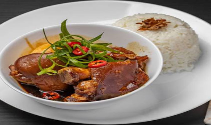 Pork Trotter with Sweet Vinegar with Rice