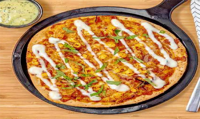 Paneer Tikka Masala Pizza (V)