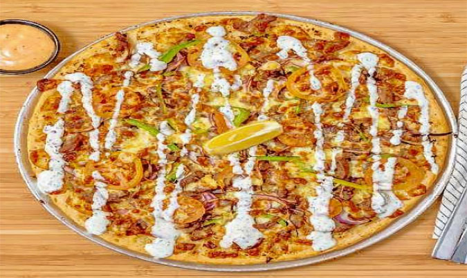 Mediterranean Lamb Pizza