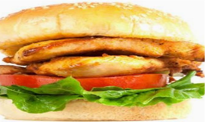 Spicy grilled chicken burger