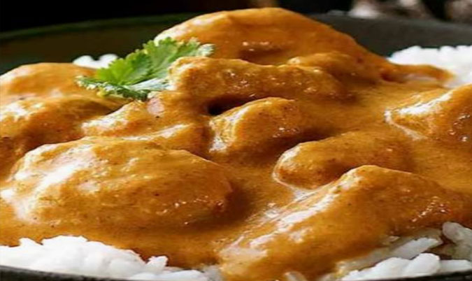 Butter Chicken Plate with Rice/Naan