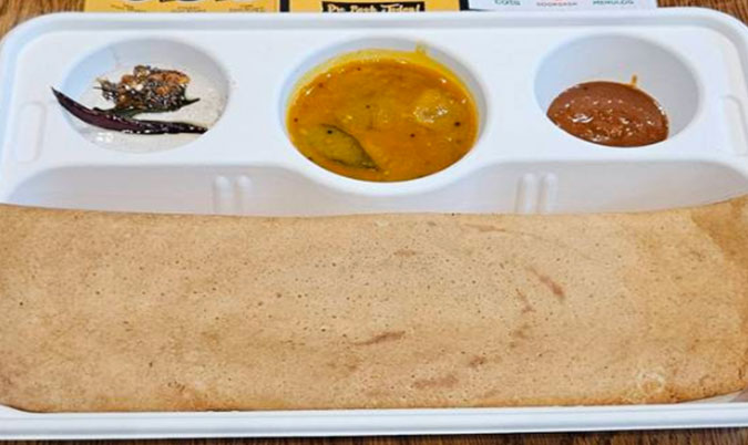 Dosa with Chicken Curry