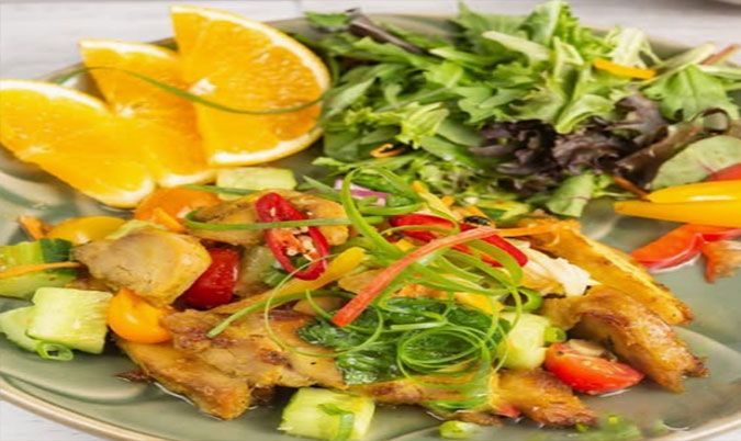 BBQ Chicken Thai Salad (GF)