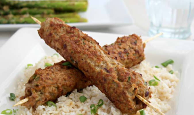 Three Skewers Shami Kebab
