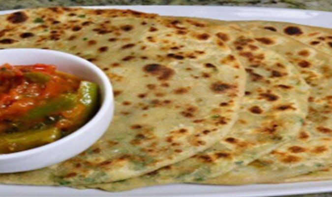 Potato and Spinach Paratha