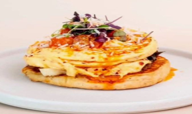 Chilli Scrambled Eggs On Crumpet