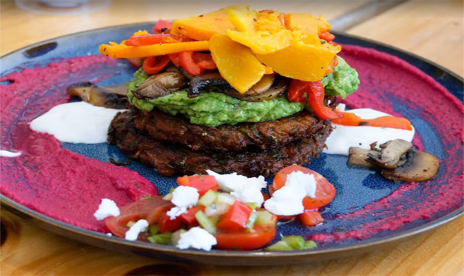 Zucchini Fritter Wrap (VO, GFO)