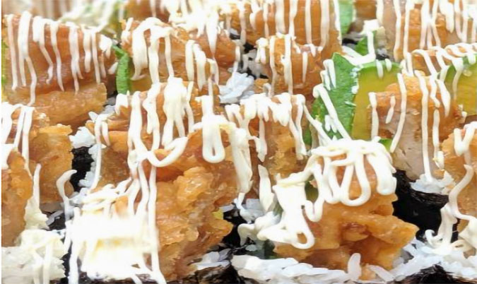 Chicken Avocado Sushi Roll