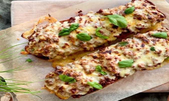 Loaded Garlic Bread (V)