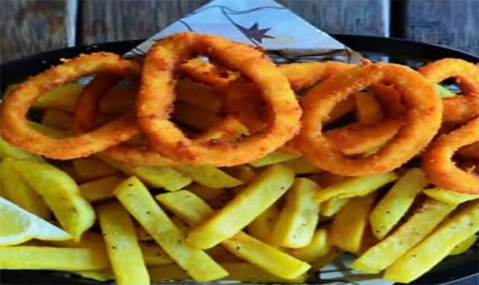 Calamari Rings and Chips