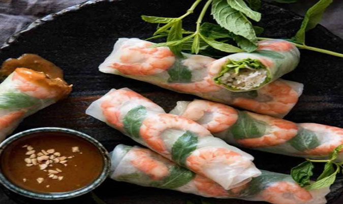 Prawn Rice Paper Roll
