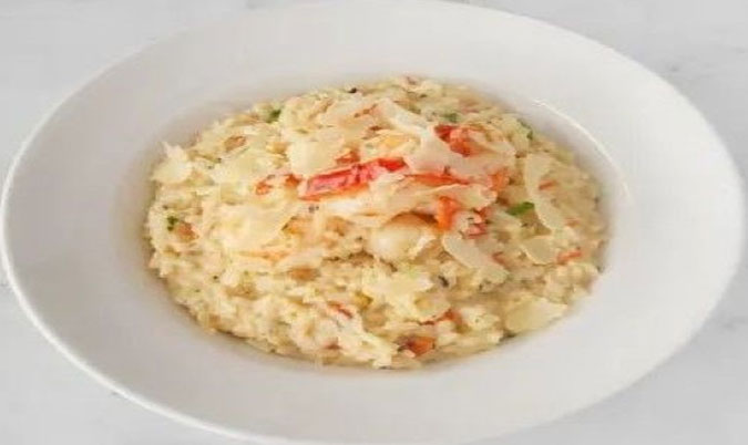 Garlic Prawns Risotto
