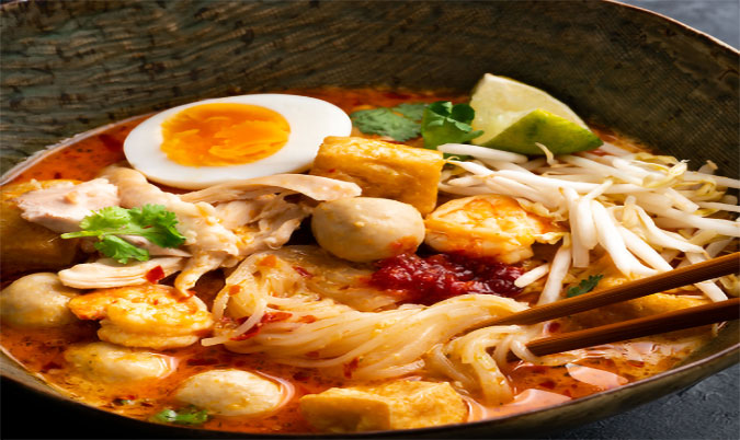 Malaysian Laksa with Seafood