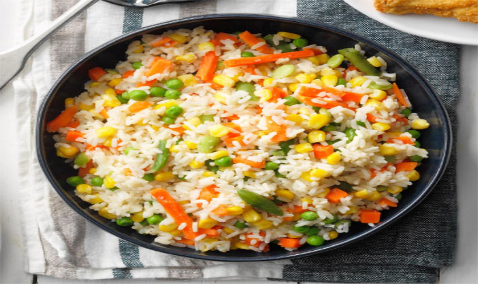 Mixed Veggies with Steam Rice