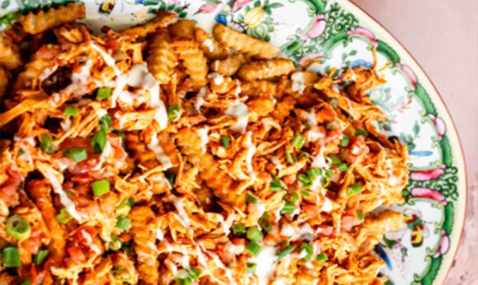 Large Loaded Spicy Chicken Fries