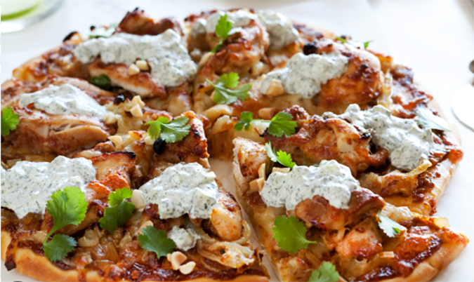 Satay Chicken Pizza