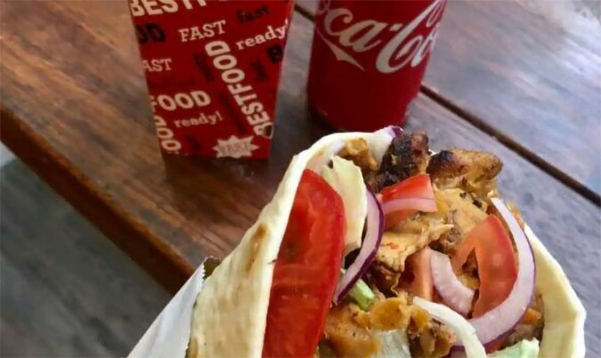 Large Kebab + Chips + Drinks 500ml-600ml