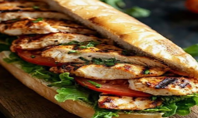 Cajun Chicken, Bacon and Cheese Turkish Bread