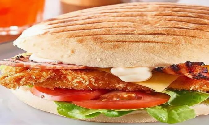 Chicken, Bacon and Tomato Turkish Bread