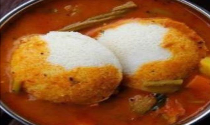 Sambar Dip Idly 2pcs