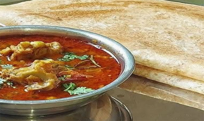 Dosa with Goat Curry