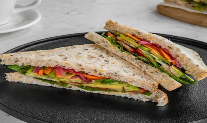 Pickled Veggies with Avocado Sandwich (V)