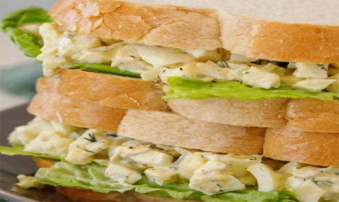 Curried Egg Lettuce Sandwich