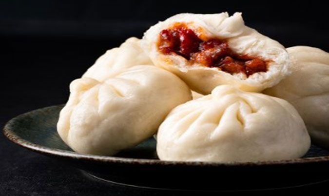 Steamed BBQ pork bun (3 pcs)