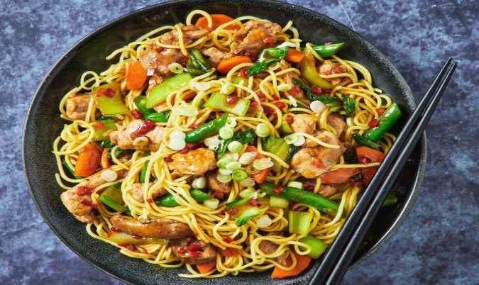 BBQ Pork Fried Noodle