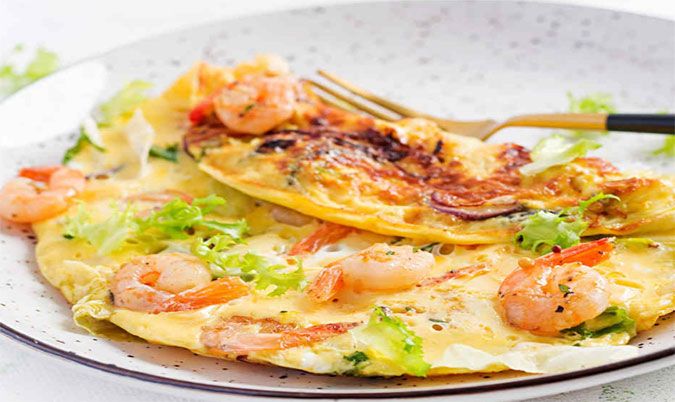 Shrimp Omelette