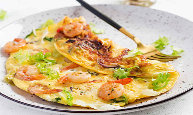 Prawn Omelette
