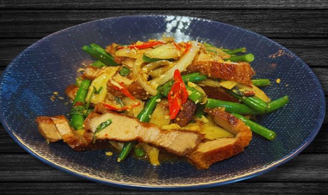 Crispy Pork Belly Chilli Basil