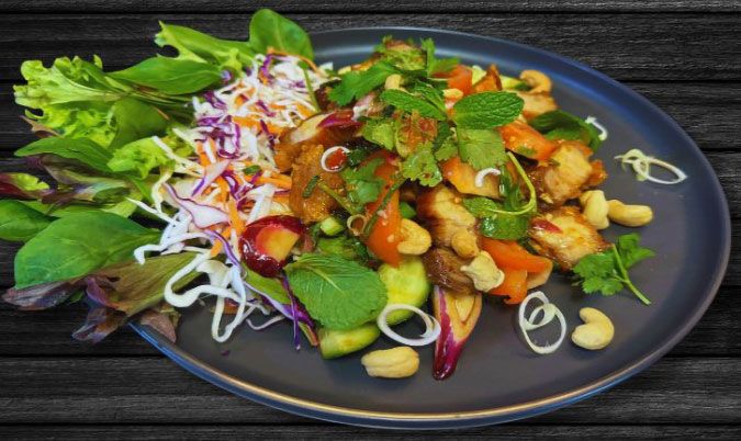 Yum Crispy Pork Belly Salad