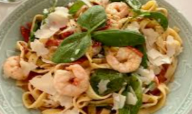 Fettuccine Ai Gamberi Feta