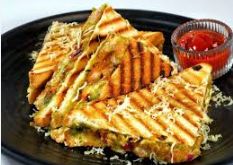 CHEESE ALOO MUTTER SANDWICH