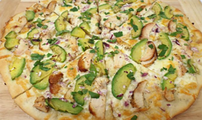 Chicken Avocado Pizza