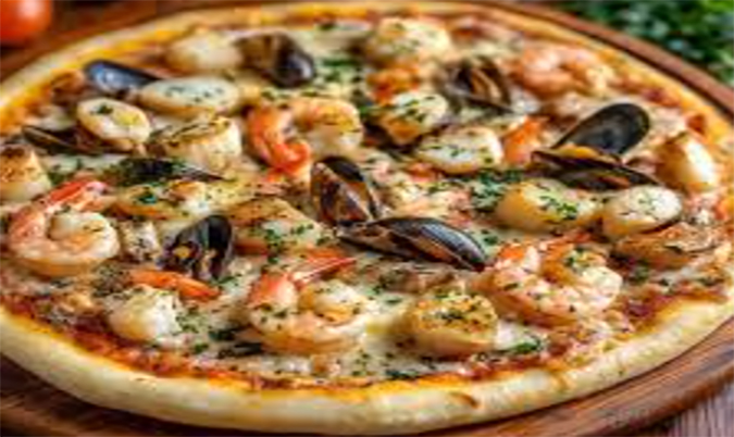 Gourmet Seafood Pizza