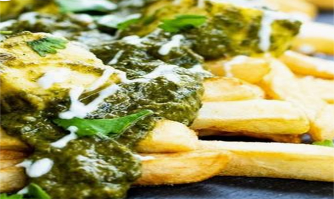 Palak Paneer Loaded Fries
