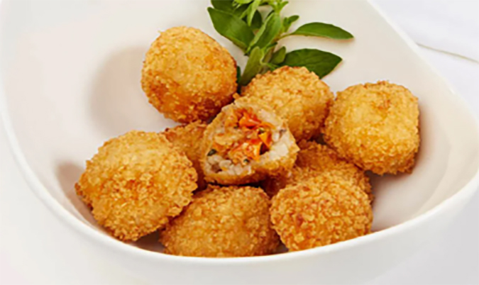 Tomato and Basil Cheese Arancini