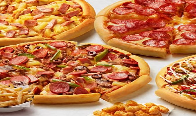 4 Large Pizzas + 4 Sides